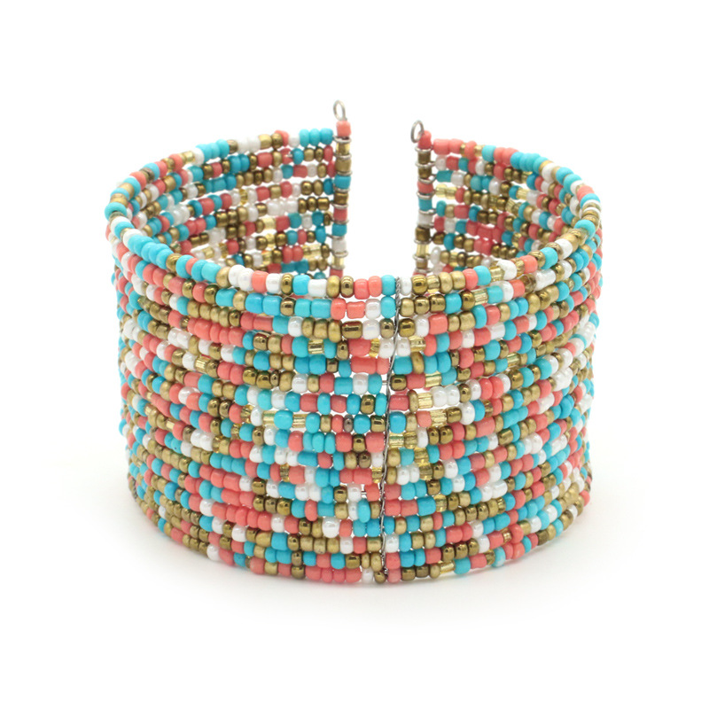 Ethnic Fashion Photography - Braccialetto Artigianale con Perline Stile Bohemien