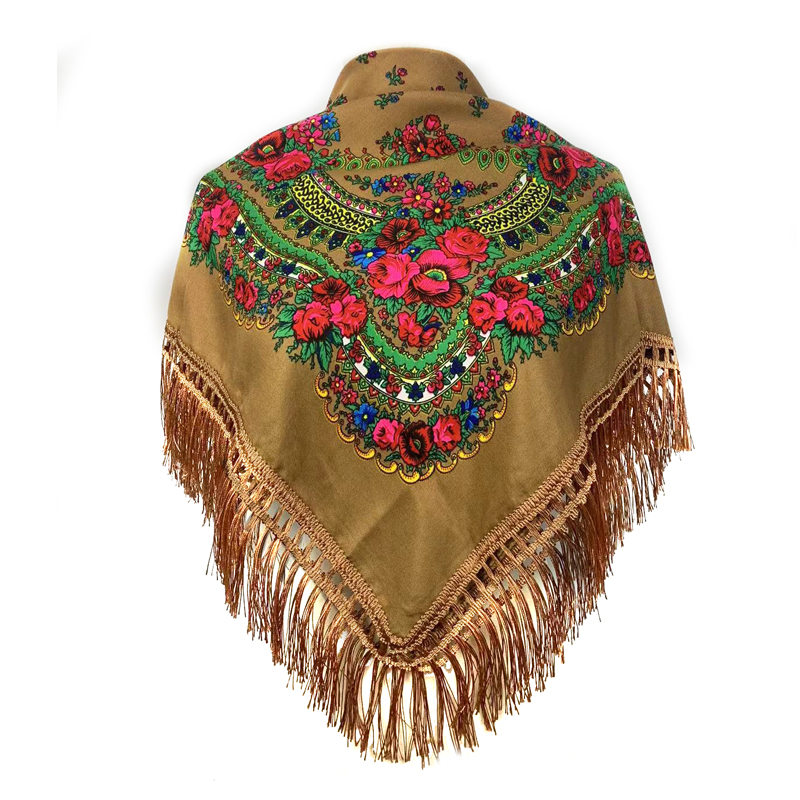 Ethnic Fashion Men - Fascia etnica con frange Bandana Babushka
